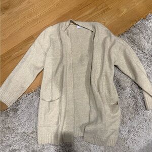 Old Navy Cream Open-Front Cardigan